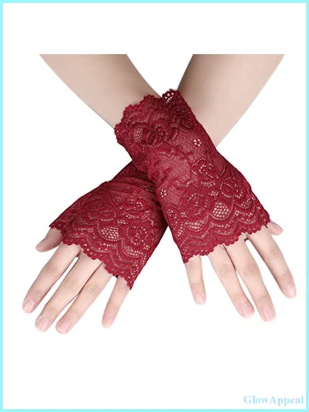 Fingerless Lace Gloves for Driving Wedding Bridal Prom Wrist Length
